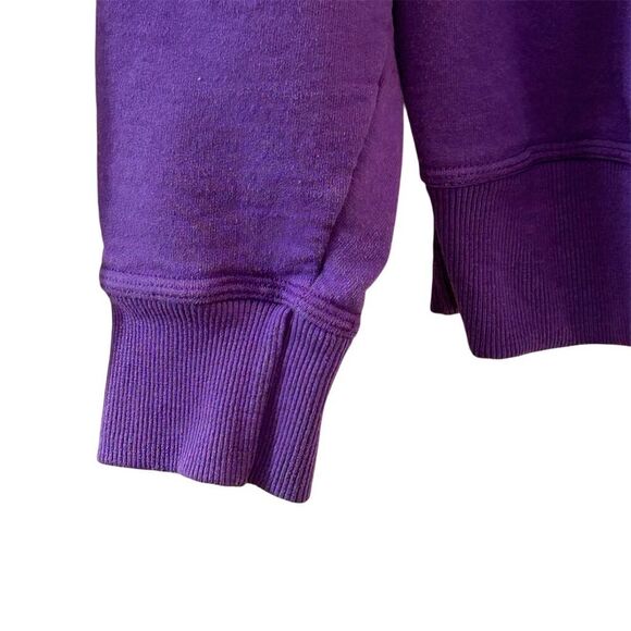 Champion Women's Large Purple Crewneck Sweatshirt Spell Out Logo - Picture 8 of 16